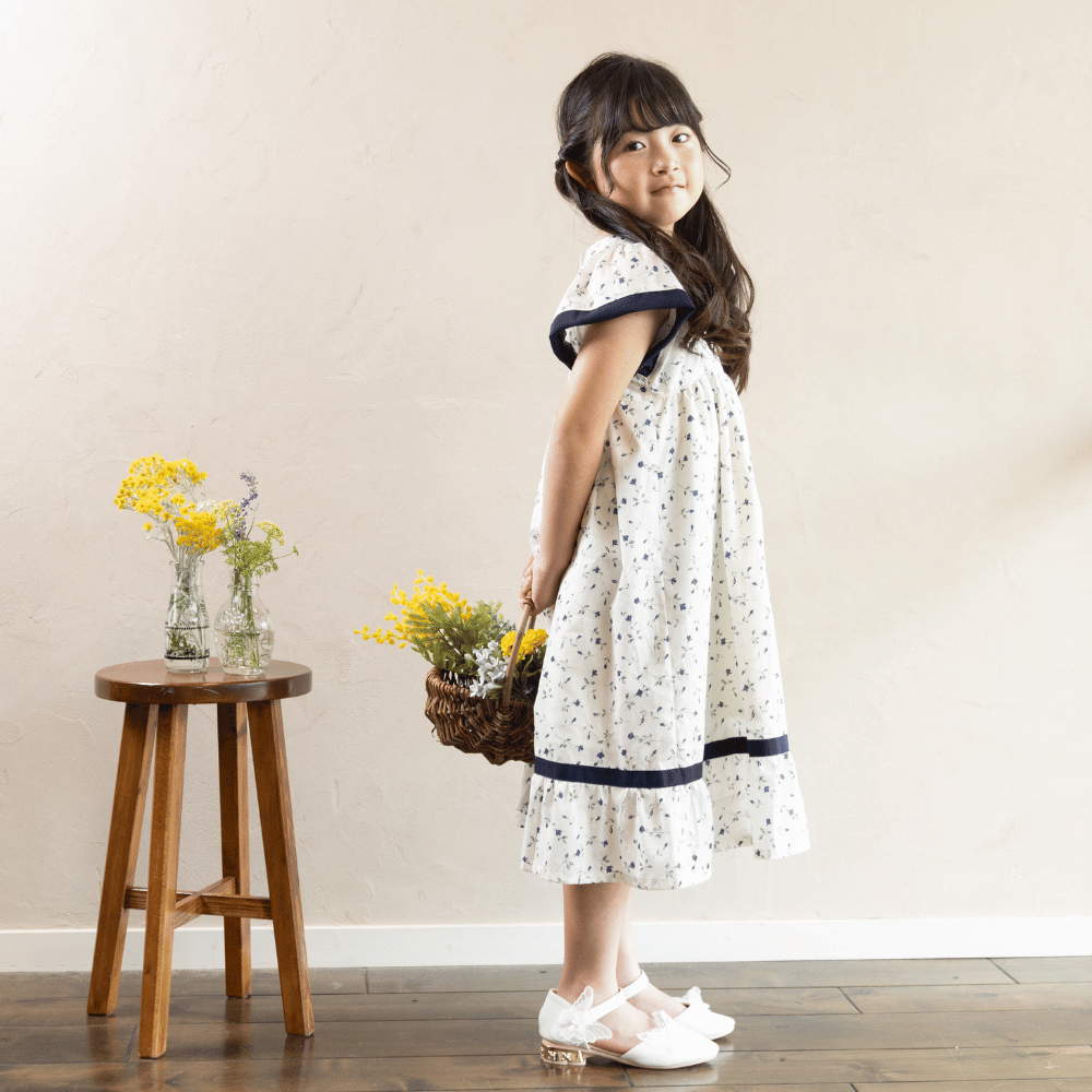 フレアスリーブワンピース DR-NSMA-DM-WH